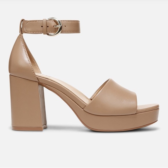 NWB Naturalizer Tan Block Heel Sandals - Picture 5 of 8